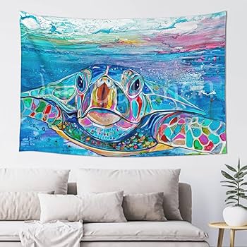 新品【ソファーカバー・タペストリー】ウミガメ・イルカ・シャチ・海亀・海の絵★布 新品【ソファーカバー・タペストリー】ウミガメ・イルカ・シャチ